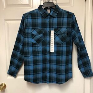 Hurley Long Sleeve Plaid Button Down Shirt